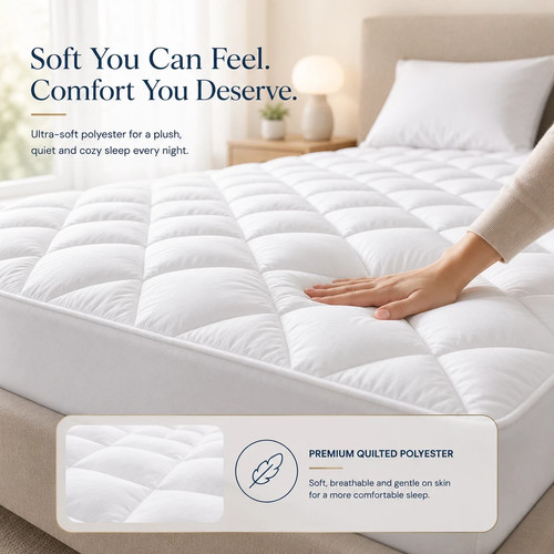 Quilted fitted mattress - fitted,