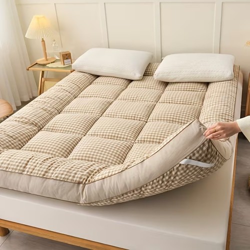 Tartan fabric mattress - tartan, topper