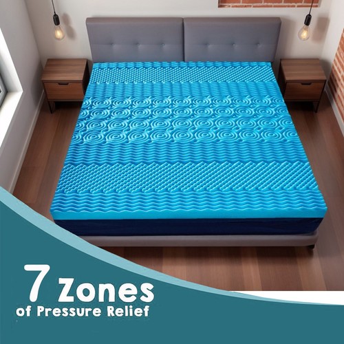 Zone mattress topper - 7-zone, memory
