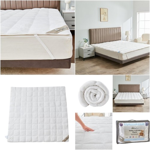 Teddy sherpa fleece mattress - teddy,