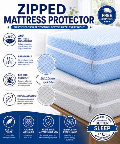 Mattress protector cover - mattress, bed